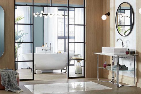 Ein saniertes Badezimmer